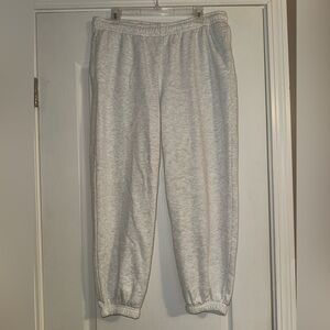 H&M Divided light gray ménage oversized jogger sweatpant